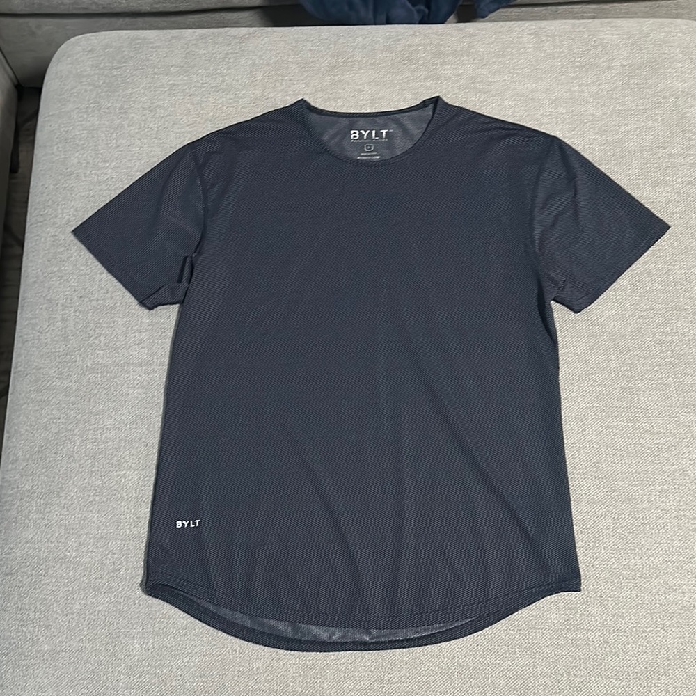 Men's BYLT Basics Pulse Short Sleeve Shirt - Navy